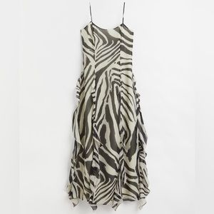 NWOT Zebra Chiffon dress